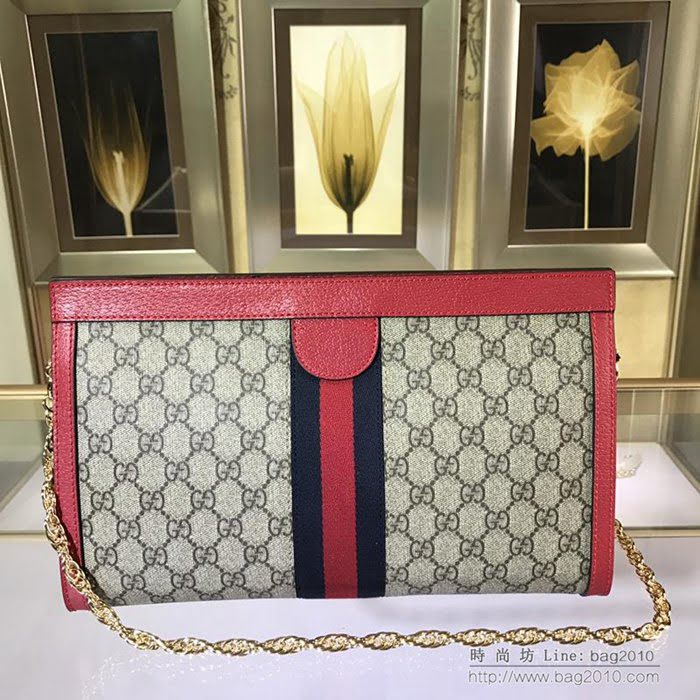 GUCCI古馳女包 新款 專櫃品質 503876 進口牛皮 鏈條肩帶 GUCCI斜跨包  ydgq3430